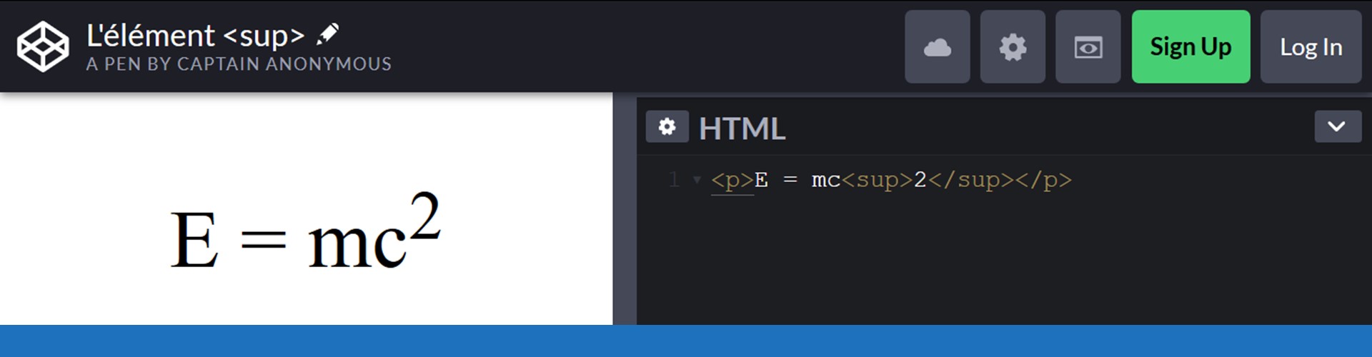 HTML : L'élément sup